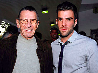 Leonard Nimoy & Zachary Quinto